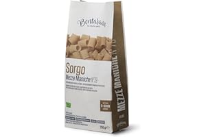 Bontasana· Mezze Maniche 100% Farina Di Sorgo- Pasta Naturalmente Senza Glutine, Trafilata A Bronzo Ed Essiccazione Lenta A Bassa Temperatura con le fondamenta di una Pasta Biologica Italiana- 250gr