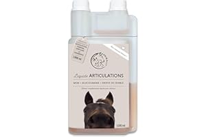 ANNIMALLY Liquide pour Articulation Cheval 1000 ML avec Griffe du Diable, glucosamine Cheval et MSM Cheval (Soufre) Liquide – pour Le renforcement des articulations chez Le Cheval – Arthrose Cheval
