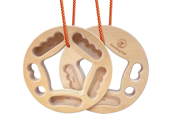 MonkeyTail Planche d'escalade pour renforcer la poignée d'escalade - Fabriquée en Bois - pour l'intérieur et l'extérieur