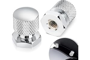 ANONEMOTO Solo Seat Mounting Nuts, Solo Seat Nut Motorcycle 1/4"-20 Thread Compatible for Harley Davidson 1997-2023 Touring Street Glide Road Glide Road King Softail…