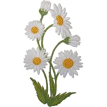 Lot De 3 Écussons Brodés Fleurs Bleues - À Coudre, Repasser Ou Coller - Décoration Vêtements, Sacs, DIY