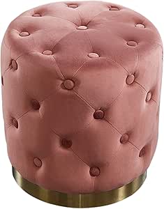 Invicta Interior Eleganter Samt Hocker MODERN BAROCK Chesterfield