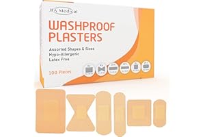 JFA MEDICAL Jfa lavables pansements assortis (6 tailles) 100 pansements par boîte