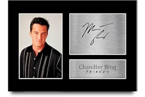 HWC Trading Chandler Bing A4 Ungerahmt Signiert Gedruckt Autogramme Bild Druck-Fotoanzeige Geschenk Für Friends Matthew Perry Tv-Show-Fans
