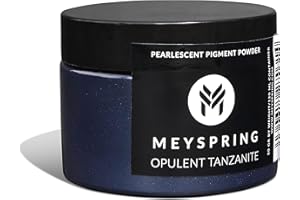 MEYSPRING Opulent Tanzanite - Intense Blue Mica Powder for Epoxy Resin - Navy Blue Pigment - Resin Art Supplies - Epoxy Resin Color Pigment - Blue Dye, Navy Blue