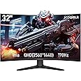 KOORUI Curved Gaming Monitor 31.5 inches, Ultrawide QHD (2560 x 1440), 1500R, UltraLarge, VA, 170Hz, 2xHDMI (170HZ Gold 144Hz