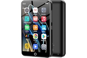 ZAQE Reproductor MP3 MP4 de 80 GB con Bluetooth y WLAN, Pantalla táctil de 4 Pulgadas, con Spotify, Reproductor de música en Streaming Android con Audible, Reproductor Hi-Fi Walkman Digital portátil