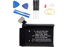 PONDWAY S3-42mm 342mAh 3.82V Batería de Repuesto Compatible con Apple Watch Series 3 A1875 A1850 Compatible con IWatch S3 3rd Generación Li-Ion Polymer Reemplazo de Batería GPS/LTE Cellular Battery