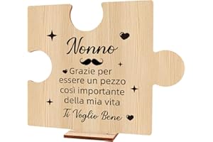 CRAHALEN Regalo Nonno Natale Idee Regalo Nonno Idee Regali Personalizzati Ornamento in Legno Regali Nonni