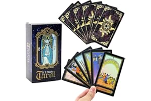 Tarot Divinatoire, 78 Tarot Cartes De Tarot pour DÉbutants Tarot de Marseille, Jeux Tarot, Tarot Waite, Tarot Deck, Carte Tarot Divinatoire, Jeu de Tarot de Marseille Divinatoire Debutant