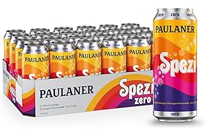 ‎PAULANER BRAUEREI Paulaner Spezi Zero Erfrischungsgetränk mit Cola und Orange ohne ZuckerEINWEG (24x0,5l)