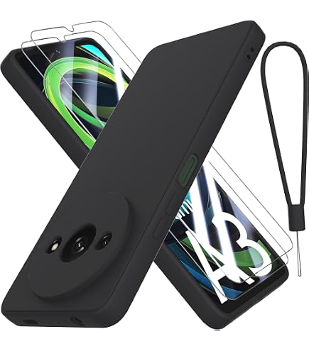 Nurkorki 2 Pezzi Nero Cover Per Xiaomi Redmi A3 /Redmi A3X 6,71