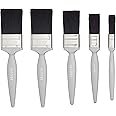Essen 5PK Gloss Paint Brush Set, Silver