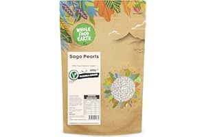 Wholefood Earth Perlas de sagú 500 g, sin OMG, naturales