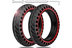 MONUARY 2 Piezas Ruedas Macizas para Patinete Electrico 8,5 Pulgadas, 8 x 2,0, Neumáticos de Reemplazo Antipinchazo Compatible con Xiaomi M365/M365 Pro, Xiaomi 1S, Cecotec