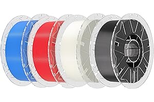 Creality Hyper PLA - Filamento RFID de 1,75 mm, 4 kg, impresión 3D de alta velocidad (30 – 600 mm/s), compatible con K2 Plus Combo CFS, negro, blanco, rojo, azul