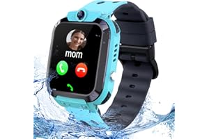 ELEJAFE Smartwatch Kinder, Kinder Smartwatch mit GPS mit SIM, Smart Watch Kinder Wasserdichte Anruf mit Sprachchat Voice Chat Telefon Kinderuhr SOS Spiel Kamera Musik, Geschenk für Junge Mädchen Studenten