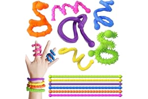 IUIIAII 6 Pcs Sensory Fidget Toys Sensory Noodles, Sensory Toys for Autism Stress Relief Stretchy Toys Beautiful and Durable Suitable for People Under Pressure to Relieve Stress