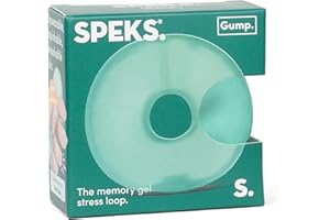 SPEKS Gump Loop | Glass | Ultra Soft Squishy Fidget Toy for Adults & Teens | Palm Sized Fun Stress Relief & Desk Toy | Squeezable Memory Loop with Gel Filling