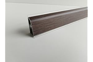 Generico Alzatina per Top Cucina in PVC, con la seguente Misura= 120 cm Compresa di 1 Angolo Interno, 1 Angolo Esterno, 1 Tappo SX, 1 Tappo DX. (Diversi Colori). (Wengè, cm 120)