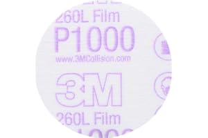 3M Hookit efterbehandlingsfilm slipskiva 260L, 00909, 3 tum, P1000, 50 skivor per kartong