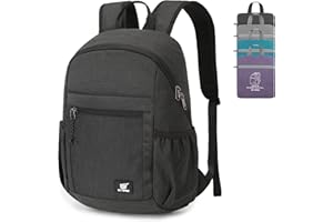 SKYSPER Zaino Pieghevole con Protezione RFID, 18L Zaino da Hiking Zainetto Piccolo Leggero per Viaggio Escursione
