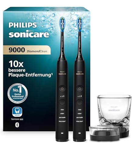Philips Sonicare 9000 2本パック HX9914/58 Philips Sonicare DiamondClean 9000 Electric Toothbrush Double Pack