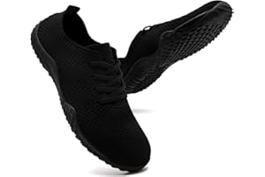 UNQWQZ Barfussschuhe Damen Weich Turnschuhe Hallenschuhe Atmungsaktiv Laufschuhe Trainlaufschuhe Bequem Sportschuhe Barfußschuhe Fitnessstudio rutschfest