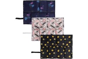 CHENKEE Folding Sit Mat, 3 Pcs Portable Waterproof And Moisture-Proof Heat Insulation Cushion Light Thermal Folding Seat Cushion 3 Colors For Outdoor Camping Hiking Park Picnic