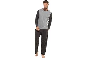 INSIGNIA Mens Pyjama Set Top & Pants Cotton Pjs