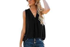 Aokosor Tank Top Damen Sommer Top Elegant Oberteile Tshirt Ärmellos Damen Locker 2024