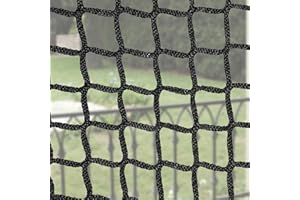 BAKENLON Filet de Protection Enfant, 1.5 * 3m Filet D'escalier en Polyester, Filet Corde Filet Protection, Filet Chat Balcon, Filet Anti Chute sans NœUds Universel, Filet de Décoration Balcon, Noir