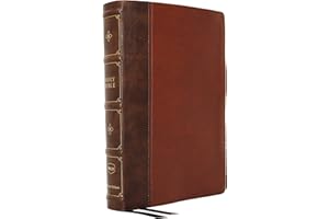NKJV, Large Print Verse-by-Verse Reference Bible, Maclaren Series, Leathersoft, Brown, Comfort Print: Holy Bible, New King James Version