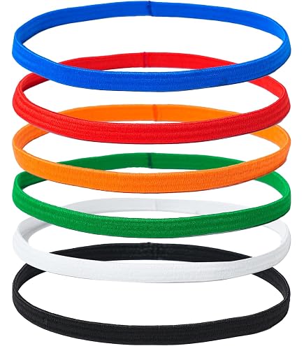 Bandeaux De Sport - Lot De 10 - Léger, Anti-glisse, Pour Yoga, Running, Foot - Hommes Et Femmes - Multi-couleurs