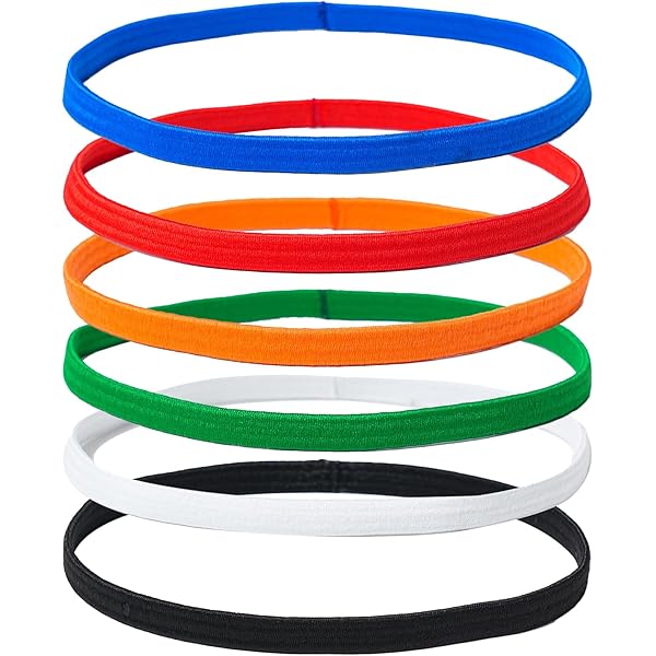 Serre Tete Enfant Garcon Lot De 6 Bandeaux Sport Enfants - Anti-Transpiration (Multicolore) Bandeau Bébé Decathlon