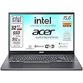 Acer, Pc portatile notebook, Core i5 13Th 10 Core, fino a 4,6 Ghz, Ram 32 Gb DDR5, SSD PCI 512 Gb, Display 15,6" FHD, Win 11 