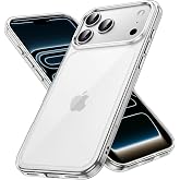 JETech iPhone 17 Pro Case, Anti-Yellowing, Transparent | Case Protection Anti-Shock, Hard PC Back, Anti-Scratch, Clear TPU Bu