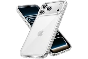 ‎JETECH JETech Etui dla iPhone 17 Pro 6,3 Cala, Nieżółknące Odporne na Wstrząsy na Bumper Telefonu Osłona, Odporny na Zarysowania Przejaśniać Tył (Przezroczyste)