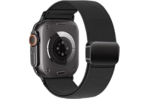 SOLOLUP Stretchy Magnetic Straps for Apple Watch Ultra/2 Strap 49mm 46mm 45mm 44mm 42mm 41mm 40mm 38mm iWatch Men/Women,Elastic Nylon Fabric Sport Replacement Band for Apple Watch Serie 10 9 8 7 6 5 4 3 SE/2