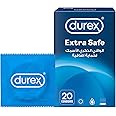 Durex Extra Safe Extra Lubed Condoms for Men, Pack of 20
