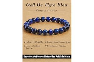 Landorilo Bracelet Femme Pierre Naturelle Lithotherapie Fait Main de 8 mm, Bracelets Élastique de Yoga en Pierres Semi Précieuse, Cadeaux de Bijoux Créatifs