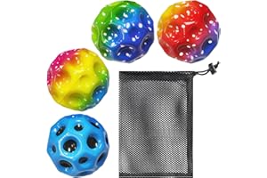 MAXQUU 4 palline da gonfiare, 1 sacchetto di immagazzinaggio, palla colorata per gonfiare la decompressione, palla giocattolo per bambini, palla per saltare in alto.
