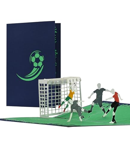 Carte Pop-Up Fan De Football - Carte 3D Anniversaire Ou Félicitations