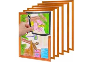 Ashoaza cornice magnetica autoadesiva a4, Cornice autoadesiva da attaccare al muro, forte PVC trasparente impermeabile per negozio ufficio casa porta finestra Refrige cornice magnetica per diplomi