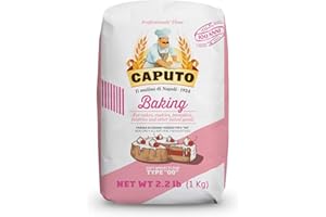SPICY WORLD Antimo Caputo Baking (Pasticceria Pastry) 00 Farine Sac de 1 kg – Pour desserts et sablés – En provenance d'Italie Type 00 blé (lot de 4)