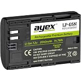 Ayex Canon 80D, 70D, 60D, 7D, 6D, 5D Mark Ii, Iii, Iv İ&ccedil;in Lp-E6N Batarya