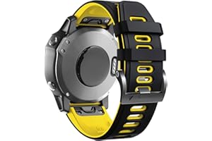 ANBEST Cinturino in Silicone Compatibile con Fenix 6/Fenix 6 Pro/Fenix 5/Fenix 5 Plus Cinturino, Braccialetto Sportivo Sgancio Rapido for Forerunner 935/945/Approach S60