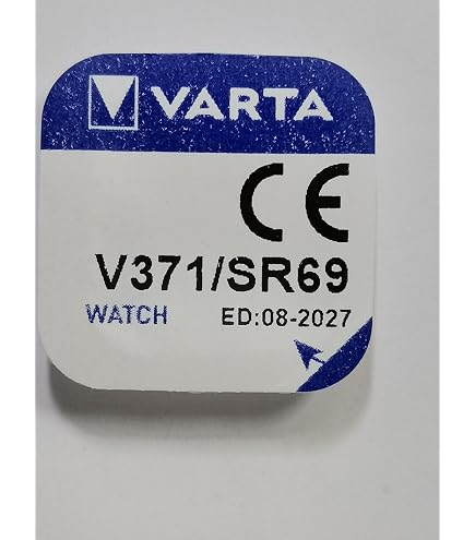 Varta Uhrenbatterie V371 – 1,55 V, 2,1 Mm Hoch, 9,5 Mm Durchmesser, Silberoxid-Zink