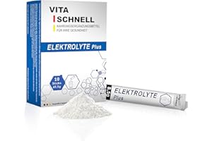 DPG DELNAVA PHARMA GMBH VITA SCHNELL Elektrolyte Plus Lösung zur Flüssigkeitszufuhr bei Salz- und Wasserverlusten des Körpers, nach einer wilden Party oder Sport - 10 Sticks à 8.5 g