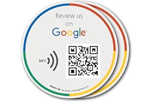 MESSAGENES Google Grey Sticker Parent (Pack 2 Units, Round Diameter 3.93")